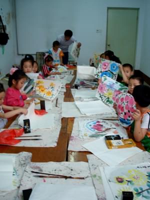 建桥幼儿园——国画课